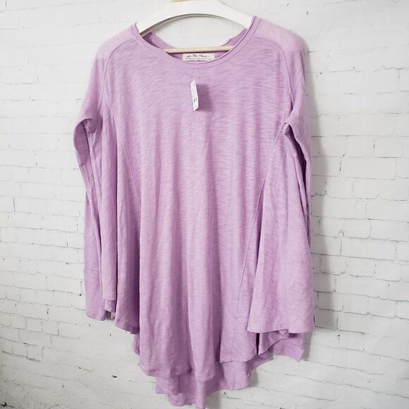 We The Free Aria Trapeze Long Sleeve Top XS Spring Fling Lavender Purple NEW - Picture 3 of 9